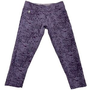 Smartwool PhD Pattern Run Capri Women's Cropped Leggings Wool Outdoor Pu…